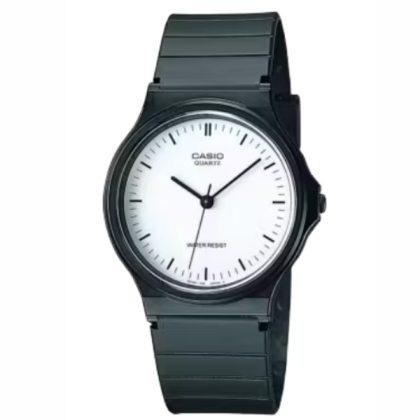 CASIO GENERAL MQ-24-7ELDF Black Resin Band with White Dial Men Youth Watch